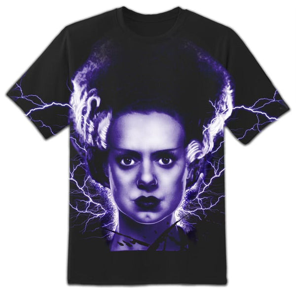 rock rebel Bride Of Frankenstein All Over Print Tee