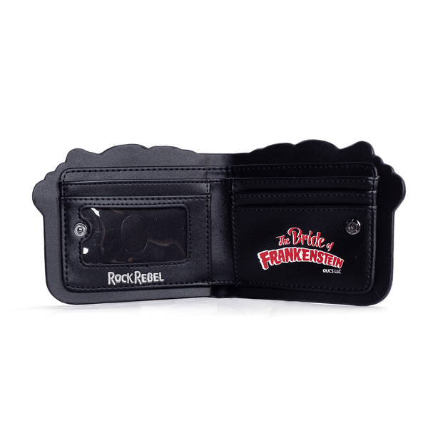 Rock Rebel Bride Of Frankenstein Monster Head Wallet