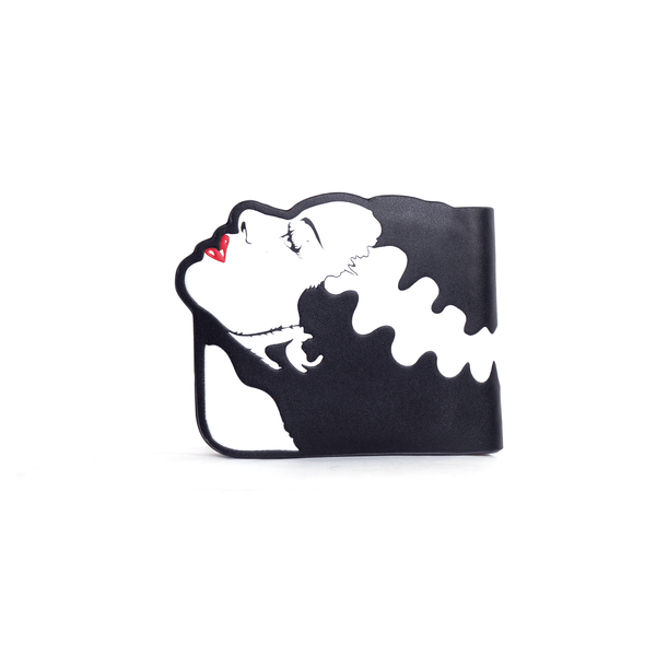 Rock Rebel Bride Of Frankenstein Monster Head Wallet