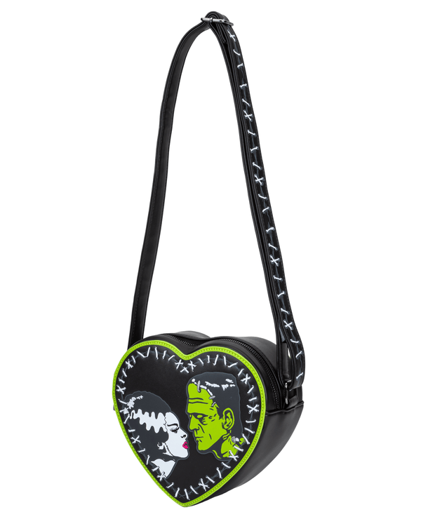rock rebel Bride of Frankenstein Stitch Heart Cross Body *Limited Edition*