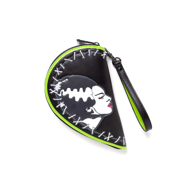 rock rebel Bride Of Frankenstein Stitch Heart Wallet