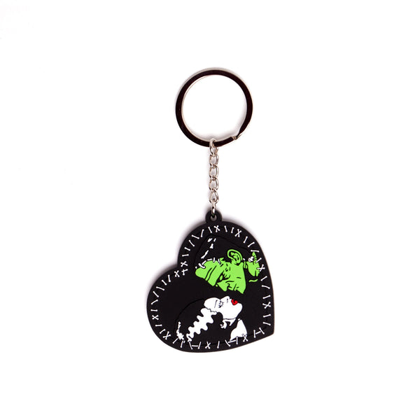 rock rebel Bride Of Frankenstein "We Belong Dead" Keychain