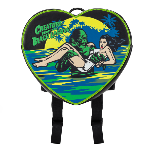 Rock Rebel Creature From The Black Lagoon Heart Backpack