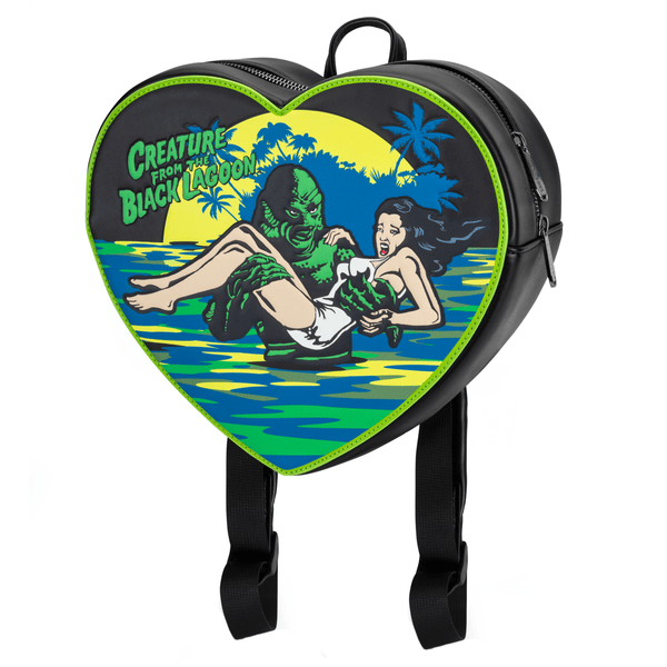rock rebel Creature From the Black Lagoon Heart Backpack