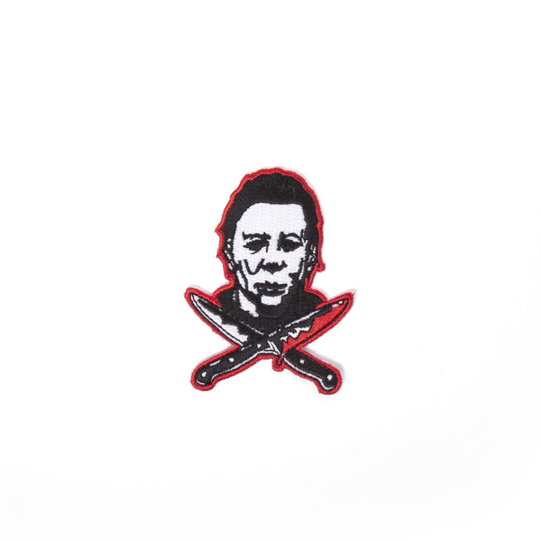 rock rebel Halloween 2 Michael Myers Crossed Knives Embroidered Patch
