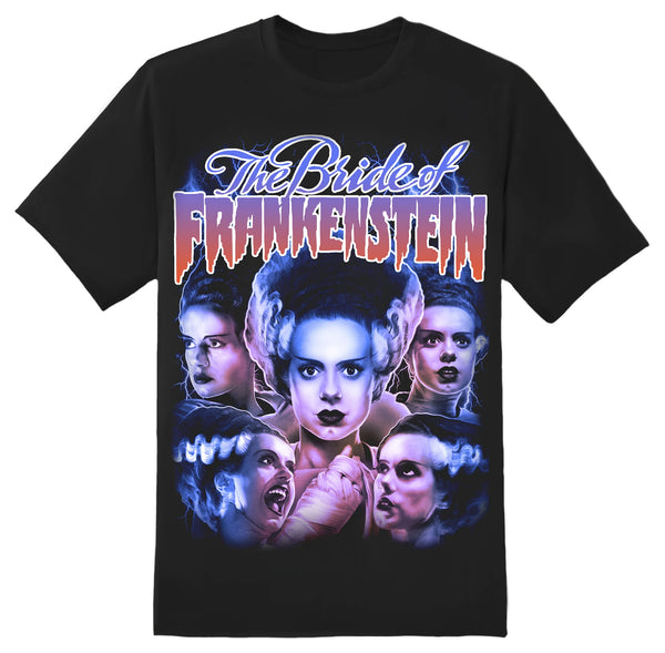 rock rebel Bride of Frankenstein Collage Tee