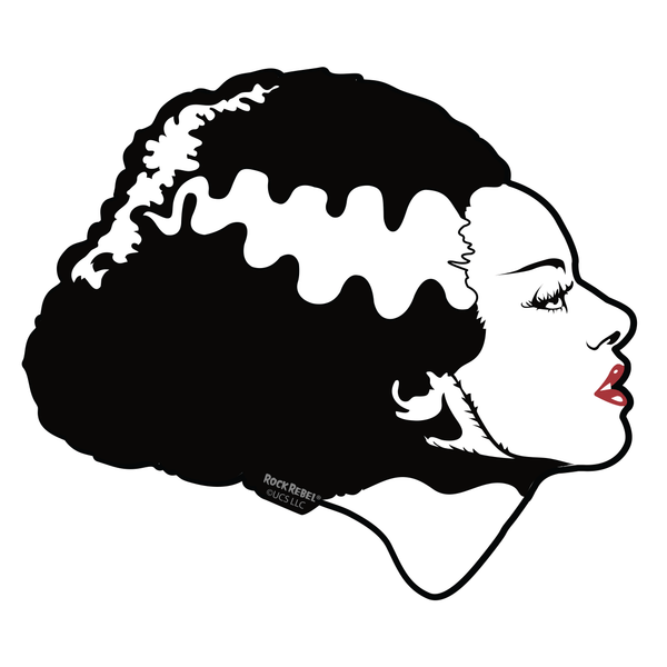 rock rebel Bride of Frankenstein Sticker 4"