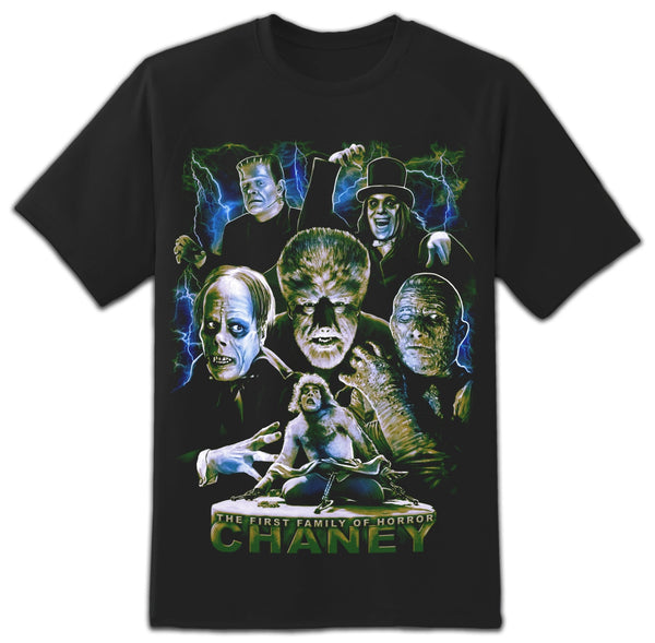 rock rebel Chaney - The First Family of Horror Tee