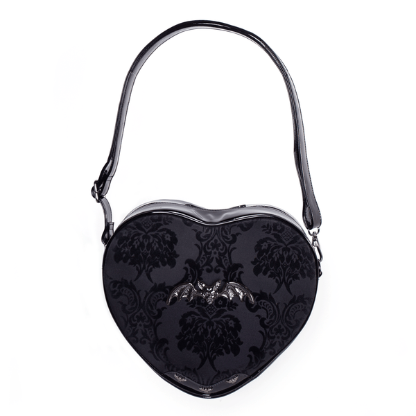 rock rebel Damask Heart Shoulder Bag