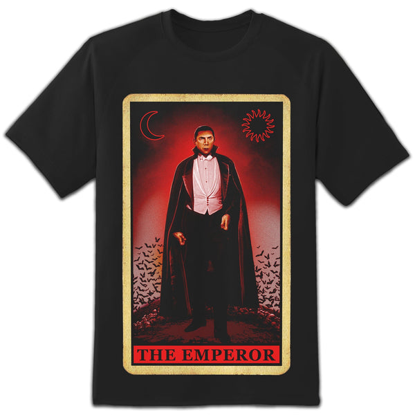 rock rebel Dracula Emperor Tarot Card Tee