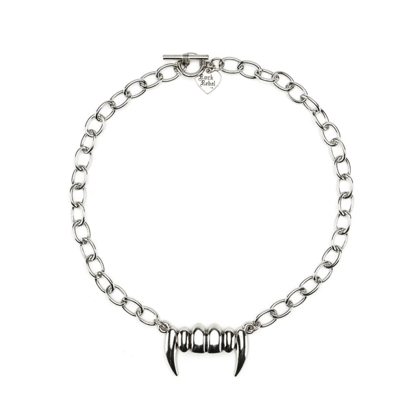 rock rebel Fangs Chain Necklace