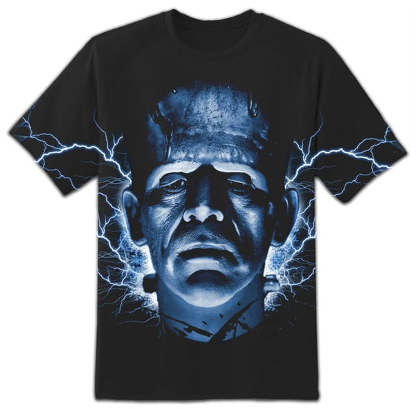 rock rebel Frankenstein All Over Print Tee