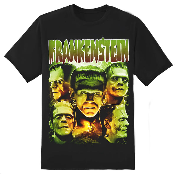 rock rebel Frankenstein Collage Tee