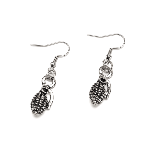 rock rebel Grenade Earrings