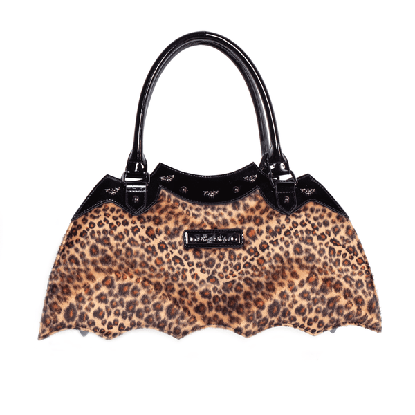 Rock Rebel Leopard Bat Handbag