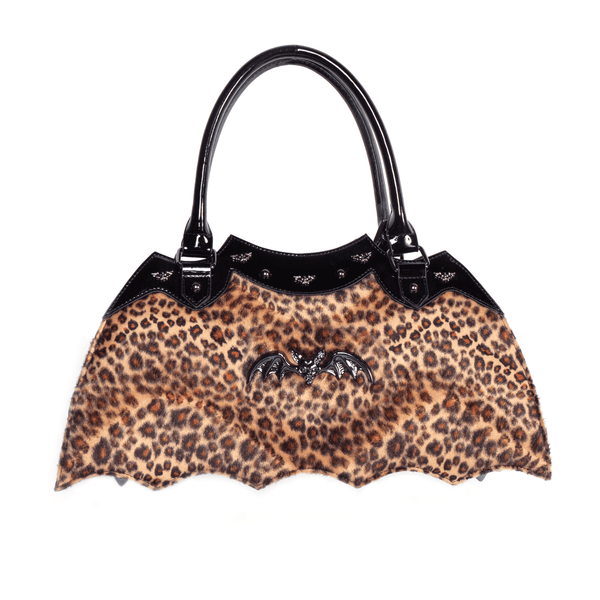 rock rebel Leopard Bat Handbag