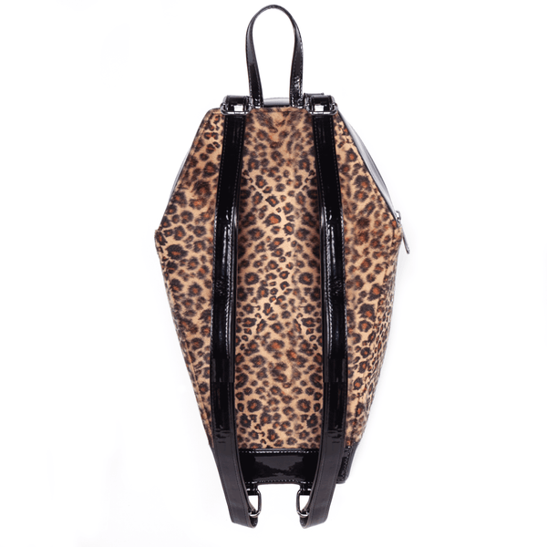 Rock Rebel Leopard Coffin Backpack