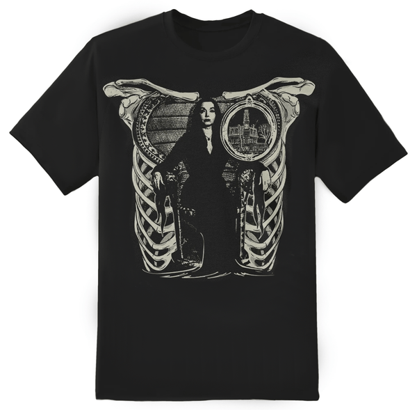 rock rebel Morticia Addams Tee