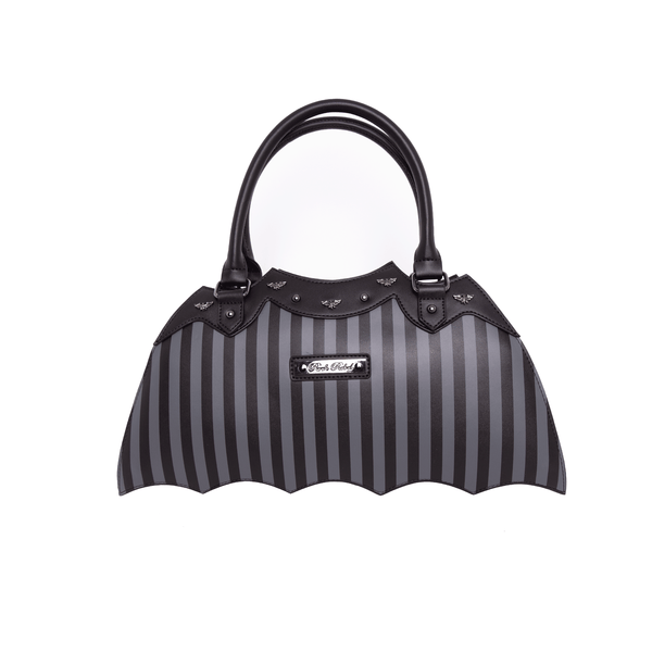 Rock Rebel Pinstripe Bat Handbag