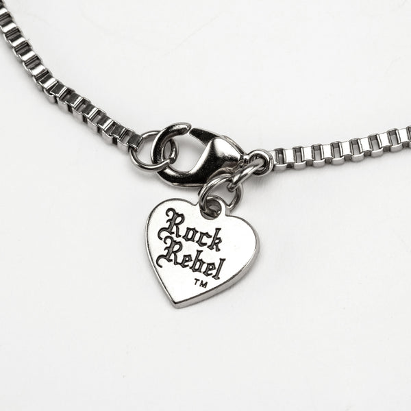 Rock Rebel Switchblade Double Chain Necklace