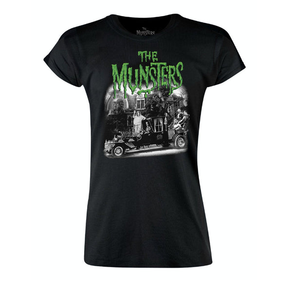 rock rebel The Munsters Family Coach Women's Tee