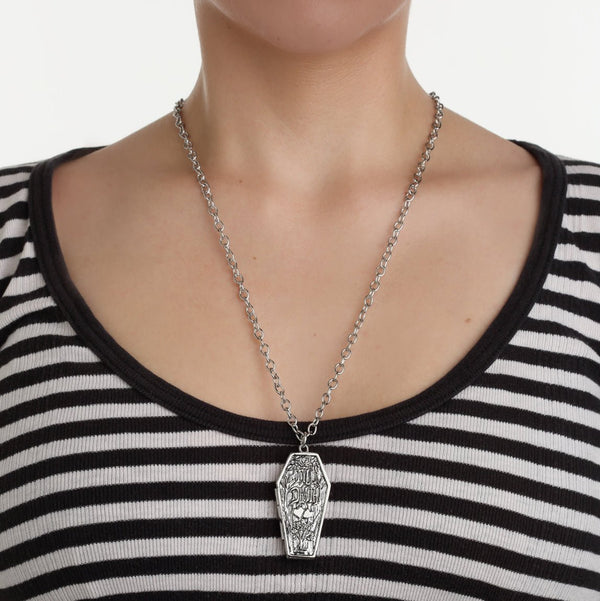 Rock Rebel Till Death Coffin Pendant