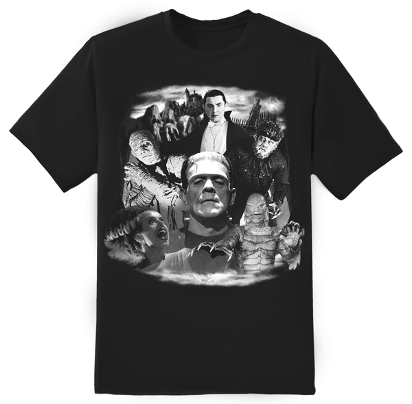 rock rebel Universal Monster Collage Tee