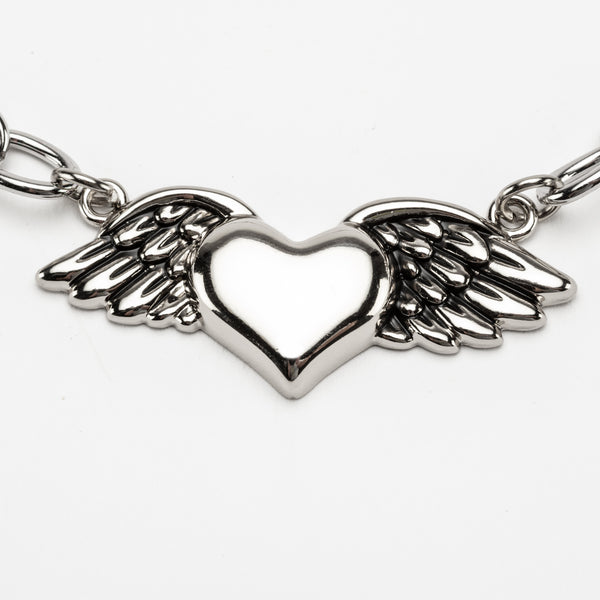 Rock Rebel Wild At Heart Chain Necklace