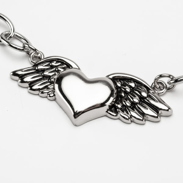 Rock Rebel Wild At Heart Chain Necklace