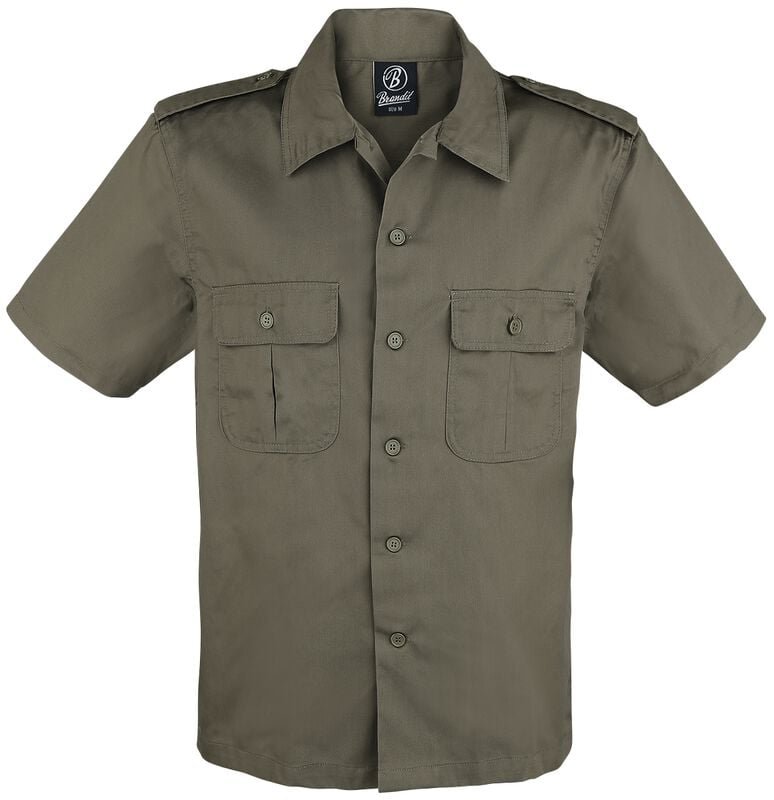 Rock Revival "1/2 Sleeve US Shirt" Short-sleeved Shirt Olive By Brandit