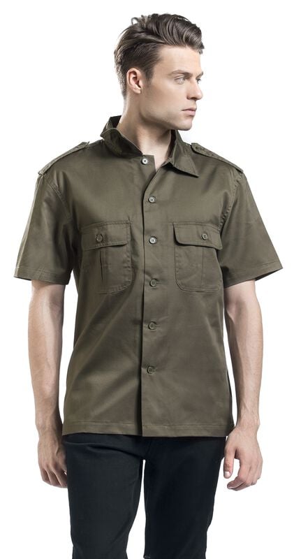 rock revival "1/2 Sleeve US Shirt" Short-sleeved Shirt olive by Brandit