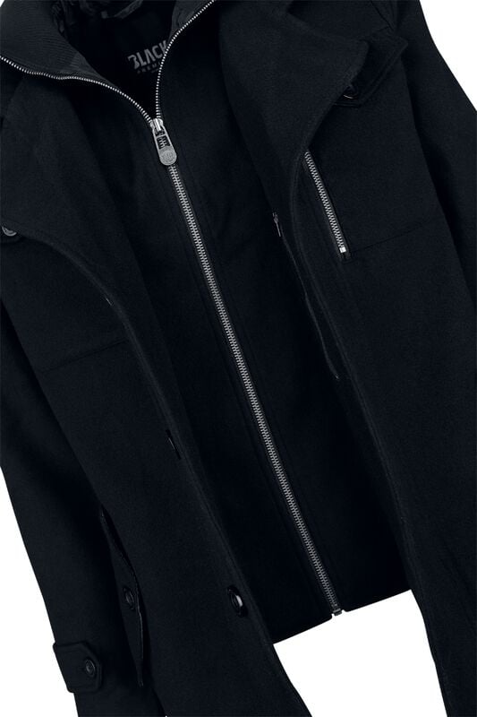 Rock Revival "2-in-1 Coat" Coat Black By Black Premium By EMP