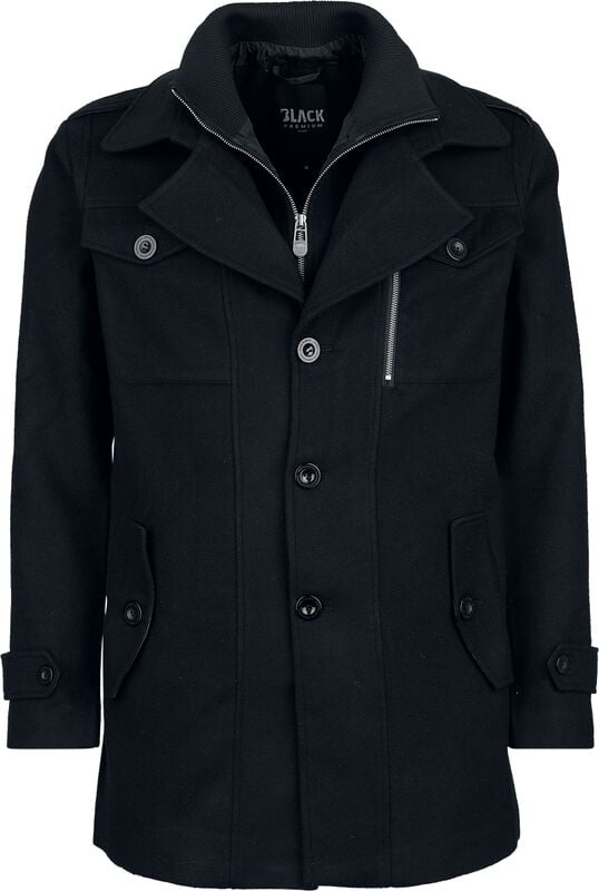 rock revival "2-in-1 Coat" Coat black by Black Premium by EMP