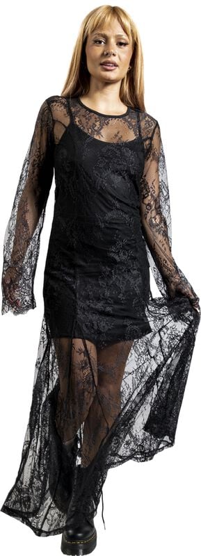 rock revival "2-in-1 Dress" Maxi Dress black by Black Premium by EMP