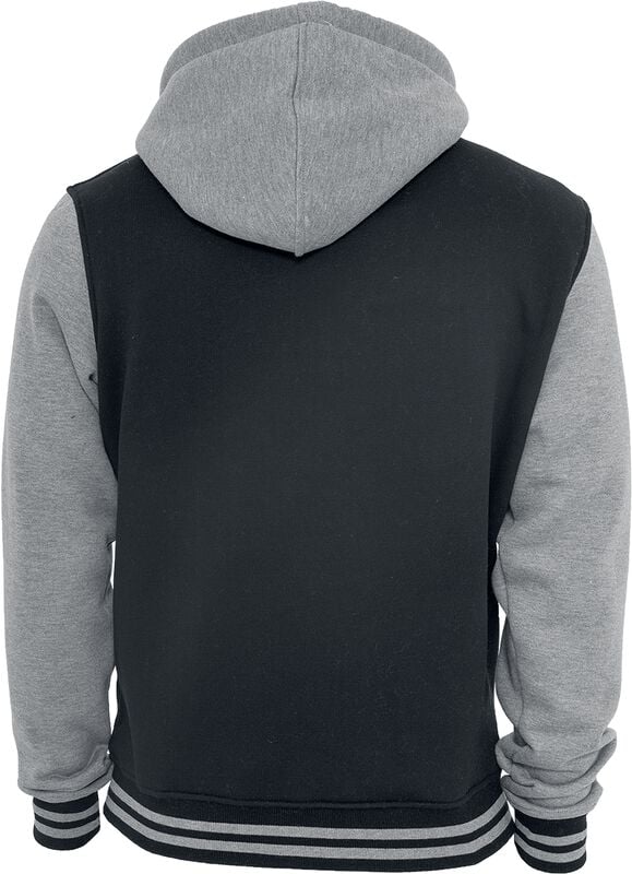Rock Revival "2-Tone Zip" Hoodie Jacket Black-grey By Urban Classics