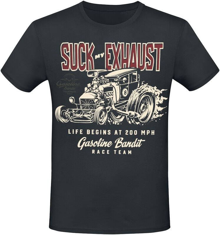 rock revival "200 MPH" T-Shirt black by Gasoline Bandit