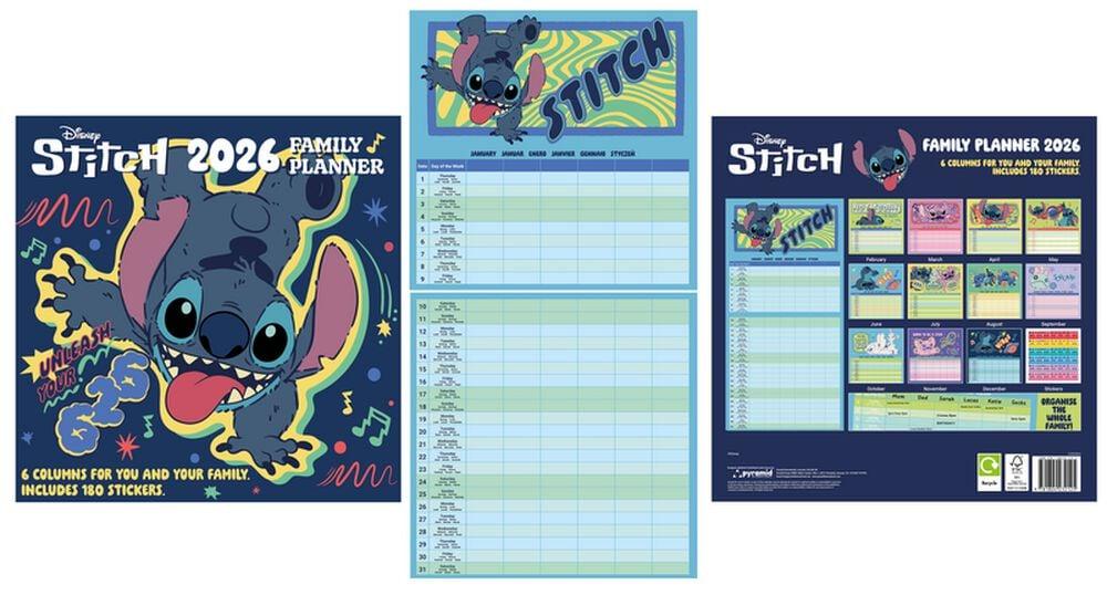 rock revival "2026 Wall Calendar" Wall Calendar multicolour by Lilo & Stitch