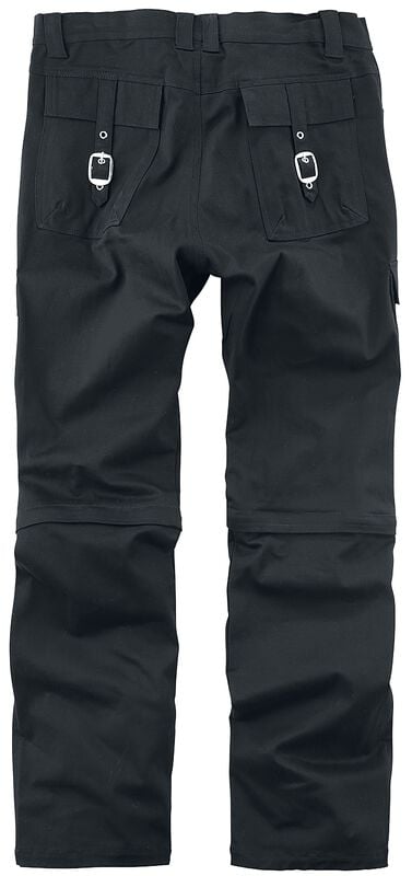 Rock Revival "2in1: Trousers/Shorts" Cloth Trousers Black By Gothicana By EMP