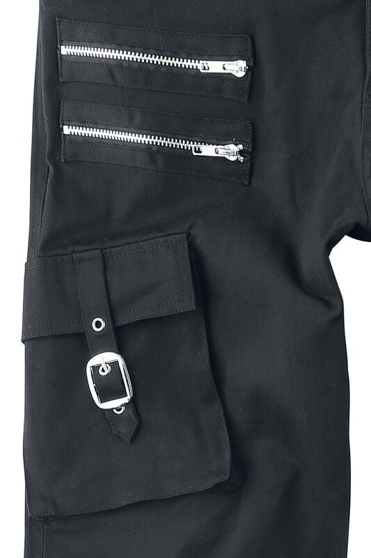 Rock Revival "2in1: Trousers/Shorts" Cloth Trousers Black By Gothicana By EMP