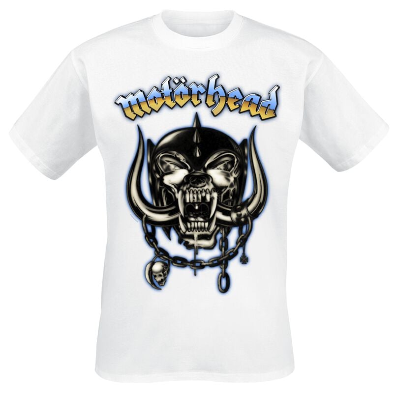rock revival "50 Airbrush Warpig" T-Shirt white by Motörhead