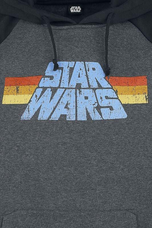 Rock Revival "77" Hoodie Mottled Dark Grey/black By Star Wars