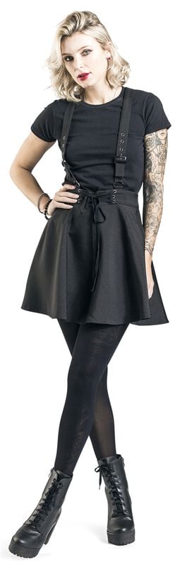 rock revival "Absence Of Light Skirt" Mini Skirt black by Banned Alternative