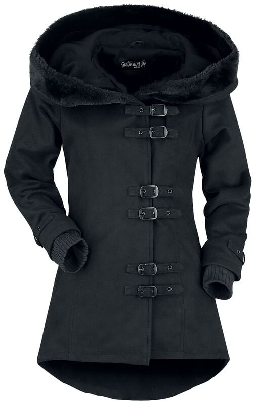 Rock Revival "Across The Night" Winter Jacket Black By Gothicana By EMP