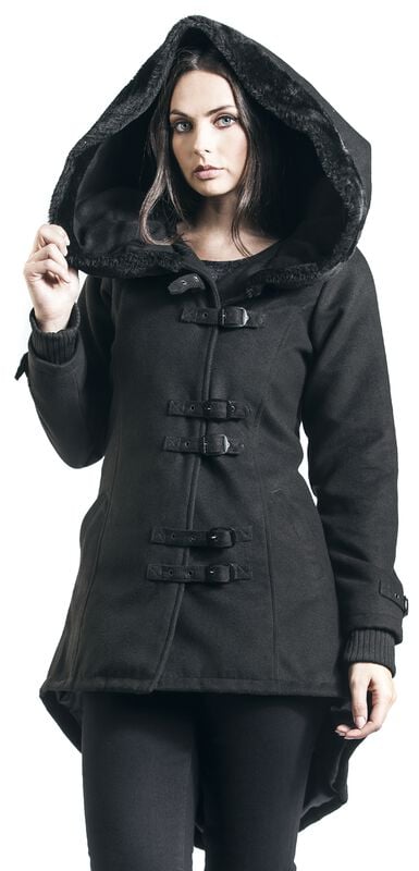 rock revival "Across The Night" Winter Jacket black by Gothicana by EMP