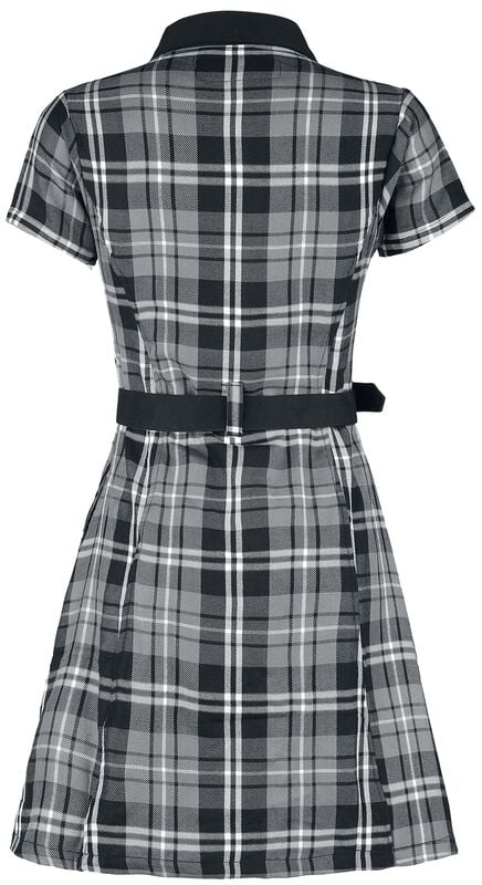 Rock Revival "Adelaide Dress" Mini Dress Black-grey-white By Poizen Industries