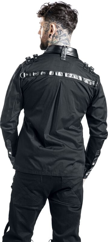 Rock Revival "Ajani Shirt" Longsleeve Black By Poizen Industries