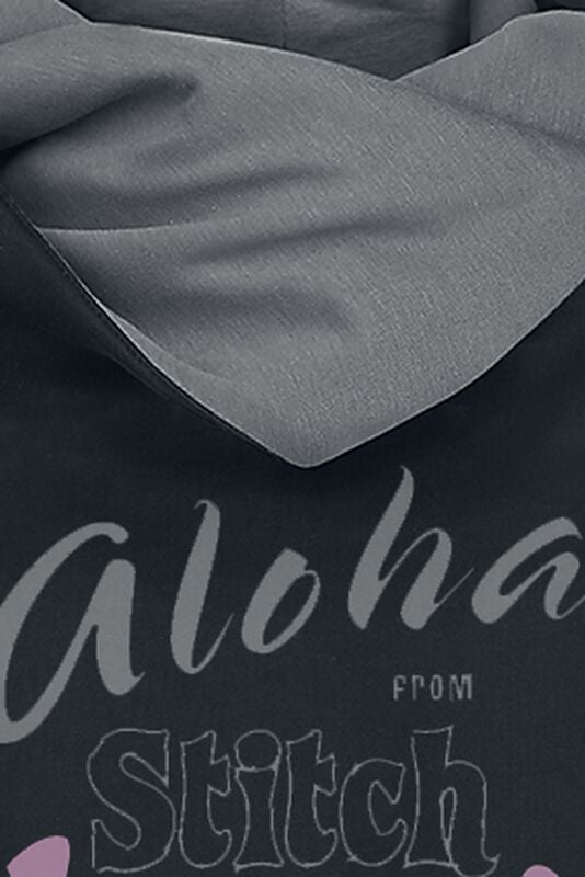 Rock Revival "Aloha" Hoodie Black-grey By Lilo & Stitch