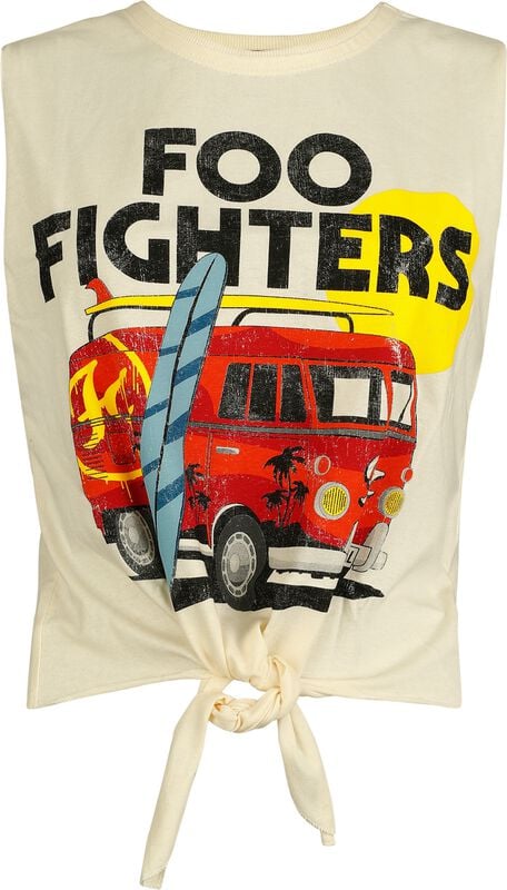 rock revival "Amplified Collection - Camper Van" Top white by Foo Fighters