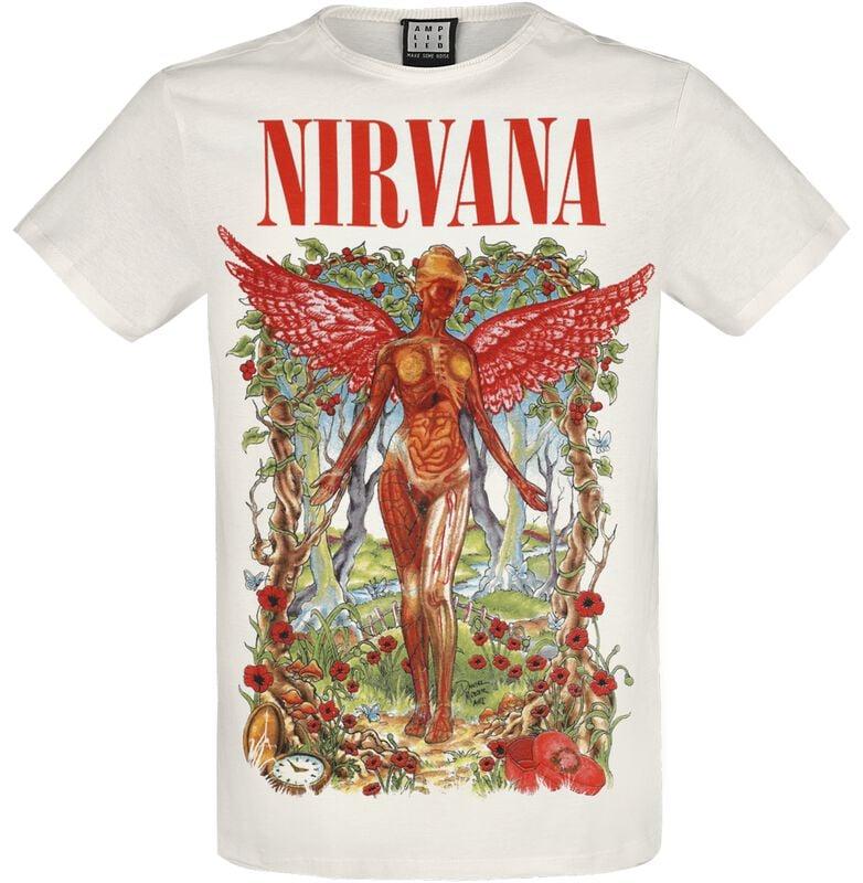 rock revival "Amplified Collection - In Utero Wilderness" T-Shirt off white by Nirvana