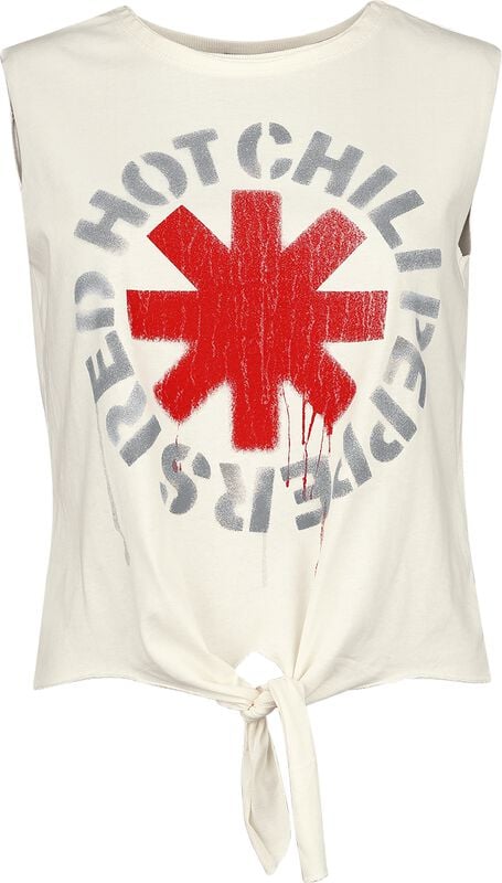 rock revival "Amplified Collection - Stencil Asterix" Top white by Red Hot Chili Peppers
